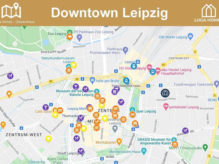 Ferienwohnung für 4 Personen, mit Balkon, mit Haustier in Leipzig - 2