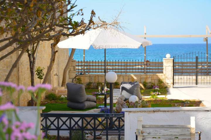 Maison de vacances pour 5 personnes, avec Terrasse ainsi que Jardin et Vue à Bali (Crète)