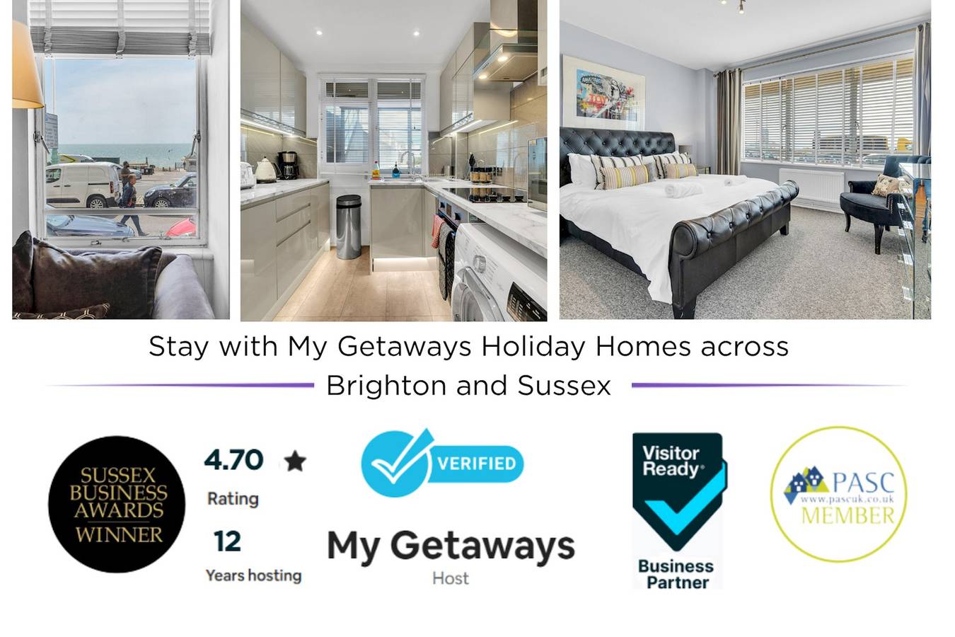Apartamento entero, Deco Seafront - Seafront Apartment - Sleeps up to 6   in Hove, Brighton