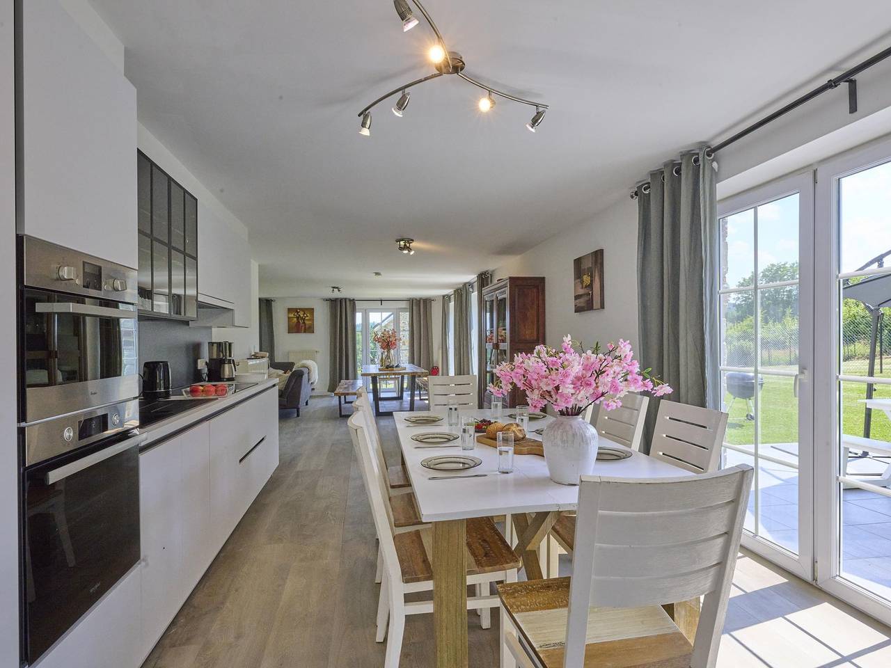 Ardennes group house with fireplace and garden
 in Lierneux, Liège region