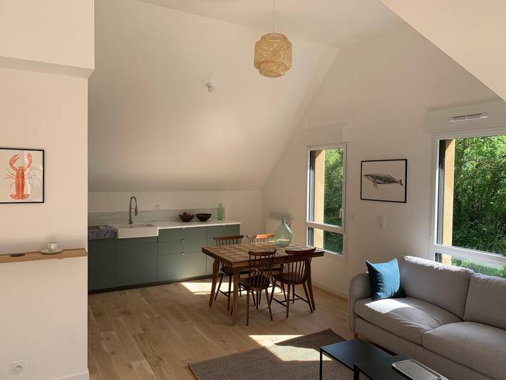 Appartamento intero, Appartamento 'Cocoon, Saint-Lunaire' con terrazza privata, balcone e Wi-Fi in Saint-Lunaire, Saint-Malo e dintorni