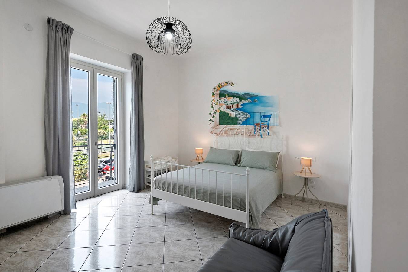 Room 'Camera Tripla Costiera' with Shared Terrace, Wi-Fi and Air Conditioning in Pagani, Tyrrhenian Coast Campania