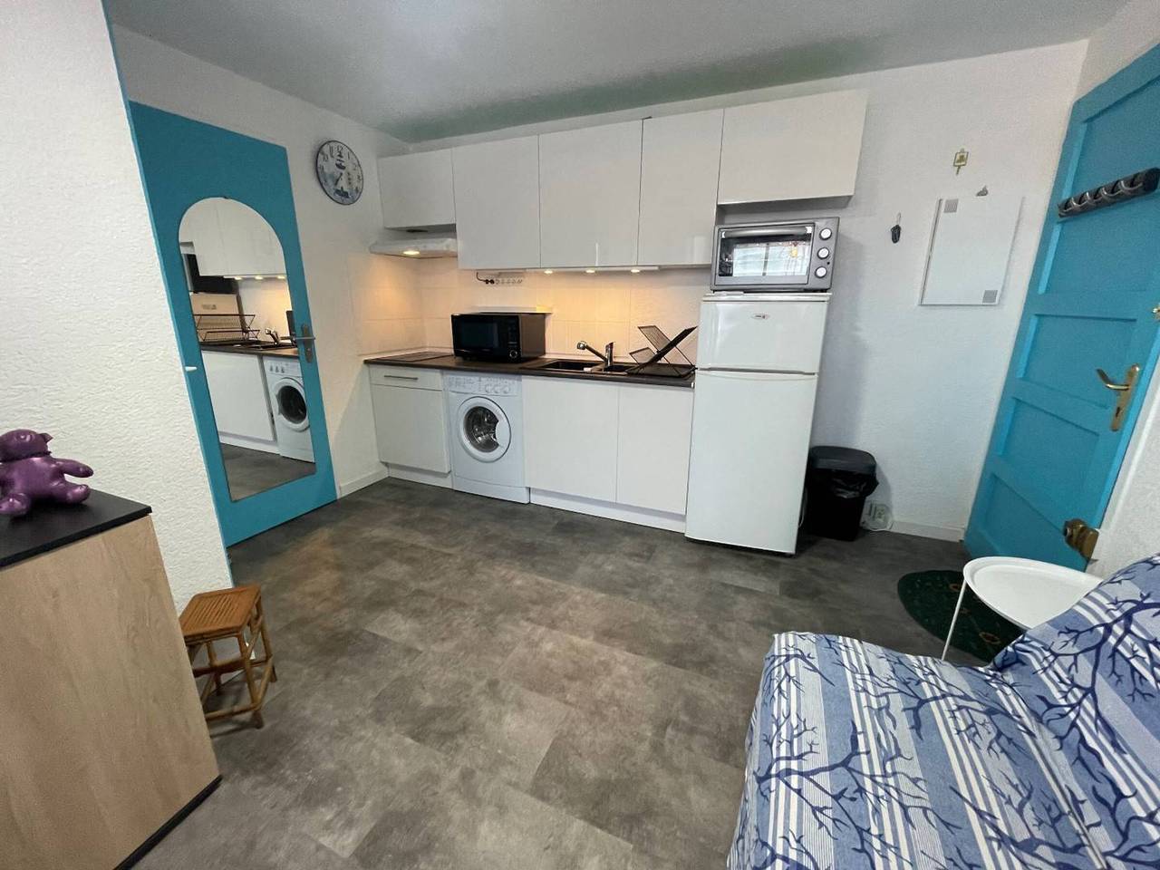 Appartement entier, Charmant 2P, 2 couchages, parking, loggia, proche plage et centre, animaux acceptés in Saint-Cyprien-Plage, Saint-Cyprien