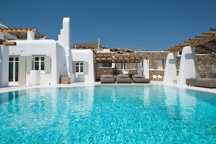 Villa voor 16 personen, met terras en tuin op Mykonos