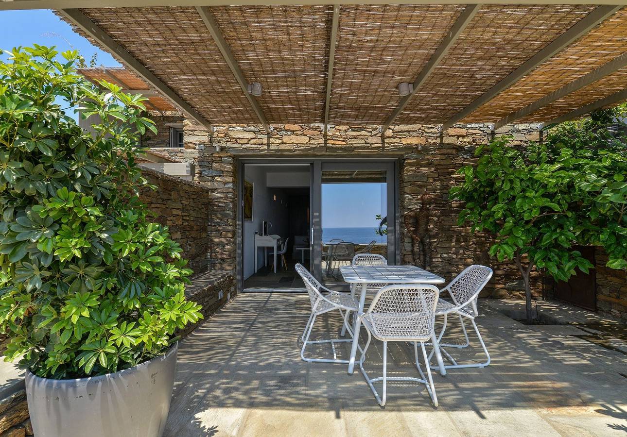 Endearing Tinos See Front Suite | Ilios & Selini Suite | Breathtaking Sea Views | Private Furnished Terrace | Pet Friendly | Shared Outdoor Pool | Prime Location | Agios Romanos in Tinos