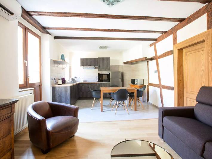 Gîte pour 5 personnes, avec jardin à Riquewihr