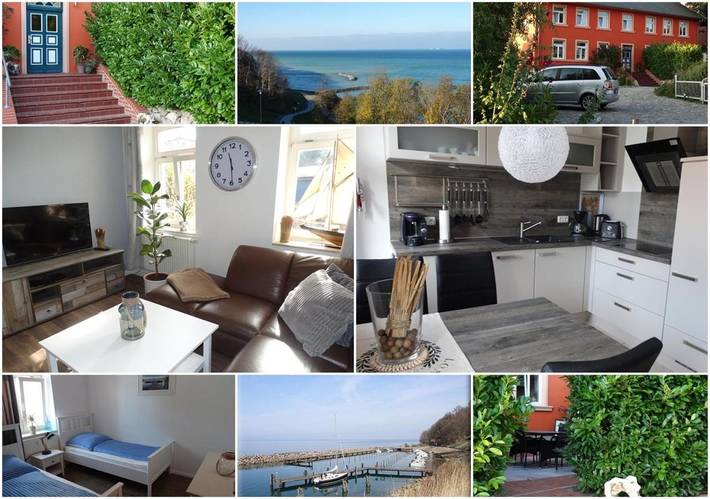 Ferienwohnung für 4 Personen, mit Terrasse und Garten sowie Seeblick und Ausblick in Lohme