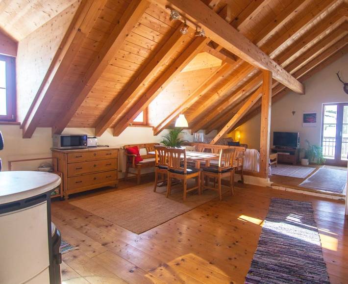 Ferienwohnung für 5 Personen, mit Balkon und Ausblick in Murnau am Staffelsee