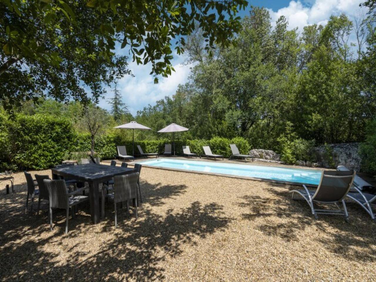 Beautiful former farmhouse with swimming pool in Labeaume, Ardèche