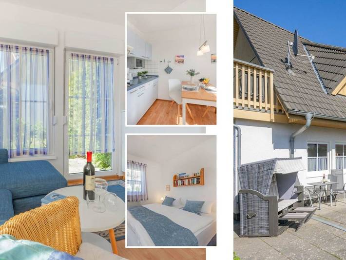 Hütte für 2 Personen, mit Garten und Terrasse, mit Haustier auf Usedom