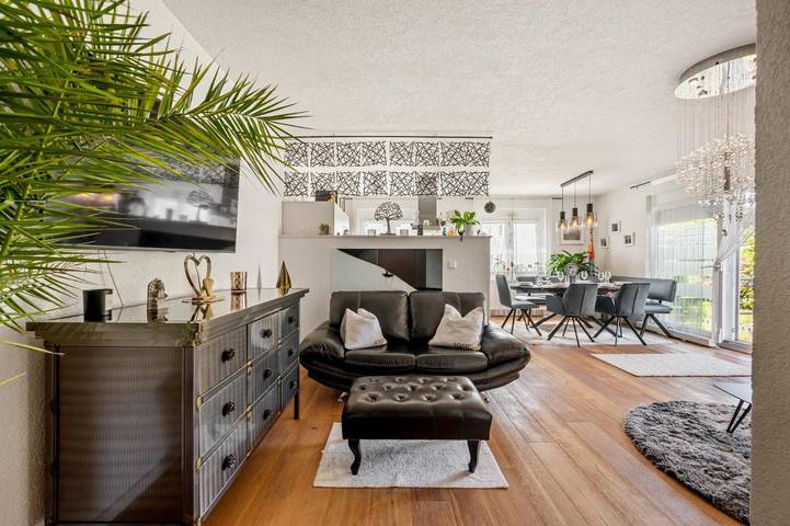 Ferienwohnung für 8 Personen, mit Terrasse und Garten sowie Sauna und Ausblick in Bensheim - 3