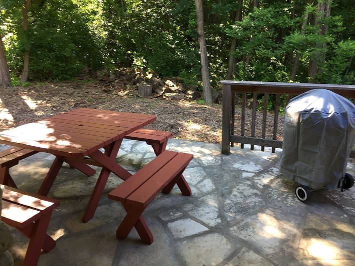 Log cabin for 6 people, with balcony in Door County