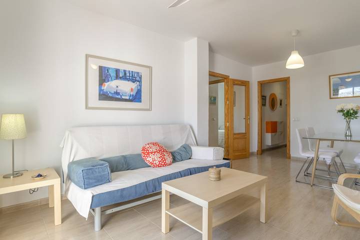 Ganze Wohnung, Ferienwohnung 'En Rotonda Atalaya' mit Meerblick, Gemeinschaftspool und WLAN in Playa de los Bateles (Conil de la Frontera), Conil de la Frontera