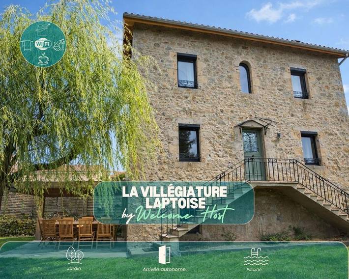 Maison de vacances pour 6 personnes, avec terrasse ainsi que jardin et piscine - 1