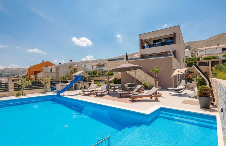 Villa pour 14 personnes, avec sauna et balcon dans Pag - 4