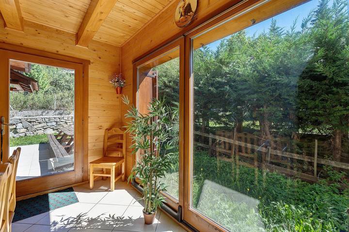 Maison de vacances 'Chalet Bellevue' avec vue sur la montagne, piscine partagée et Wi-Fi in Les Orres, Parc national des Écrins