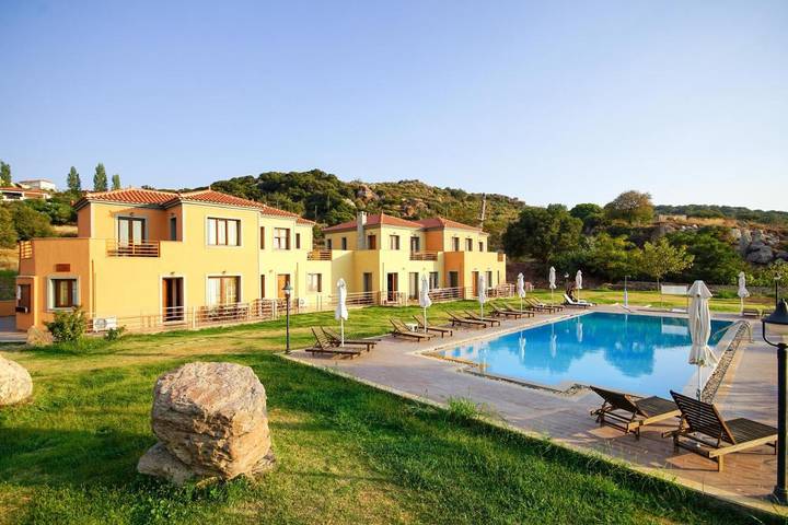 Ferienwohnung für 4 Personen, mit Garten und Ausblick sowie Pool, kinderfreundlich in Petra (Griechenland) - 4