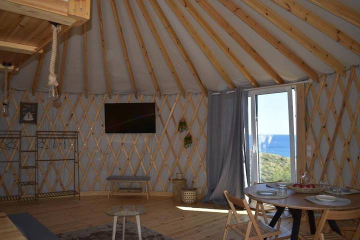 Glamping voor 4 personen, met uitzicht en tuin in Griekenland