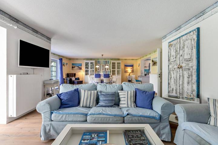 Ganze Wohnung, "Ferienwohnung Ebbe" mit privater Terrasse, Gemeinschaftsgarten und Wi-Fi in Rodenäs, Nordfriesland