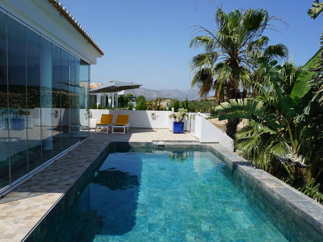 Gehele studio, Studio voor 3 personen met zwembad in el Ràfol d'Almúnia, Costa Blanca