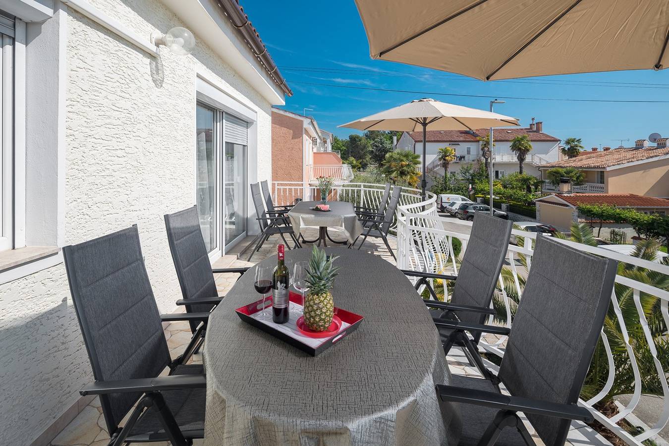Appartement entier, Appartement de vacances pour 8 personnes avec balcon in Poreč, Région de Porec
