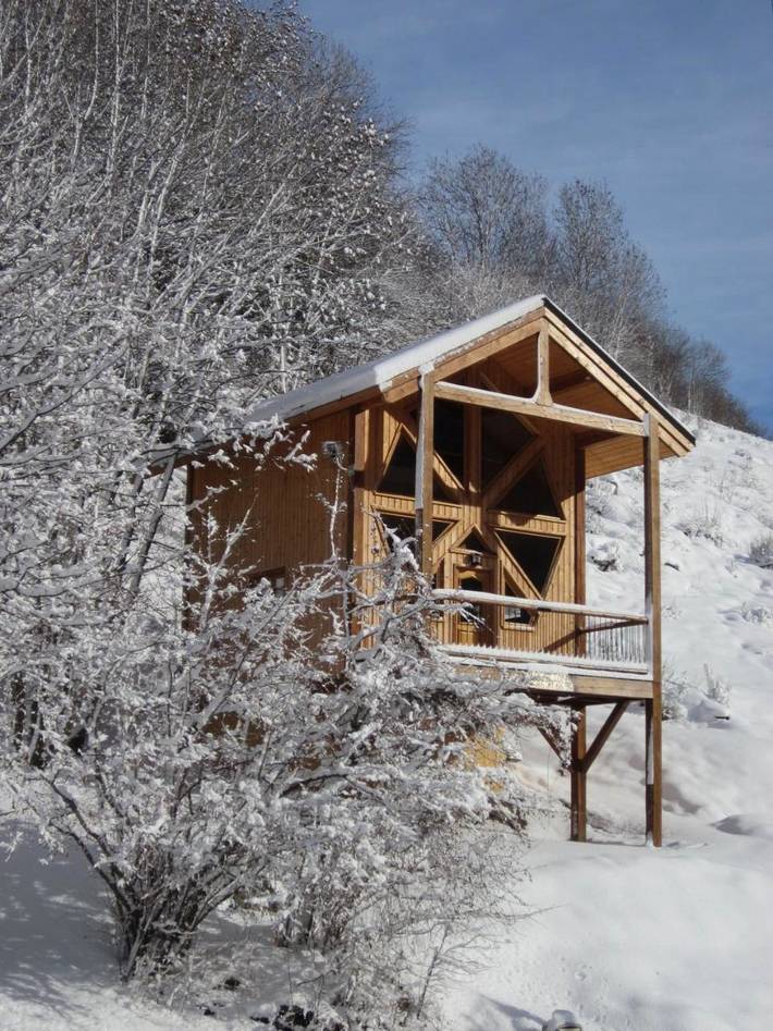 Chalet pour 5 personnes, avec jardin et vue