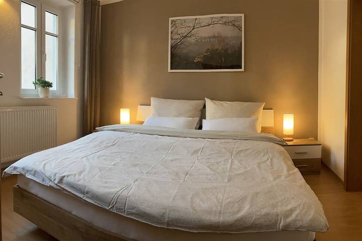 Ganze Wohnung, Gemütl. FeWo Biela , zentral und ruhig, 55qm, Familienfreundl., Gem. Terrasse in Königstein, Elbsandsteingebirge