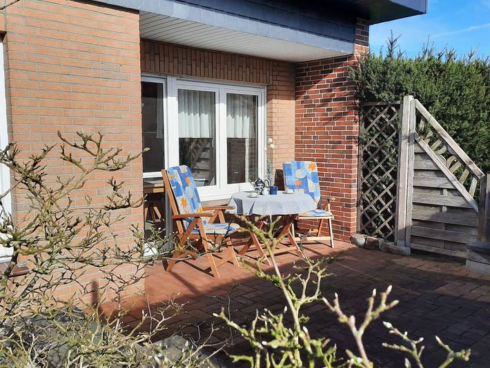 Ferienwohnung für 3 Personen, mit Terrasse und Garten