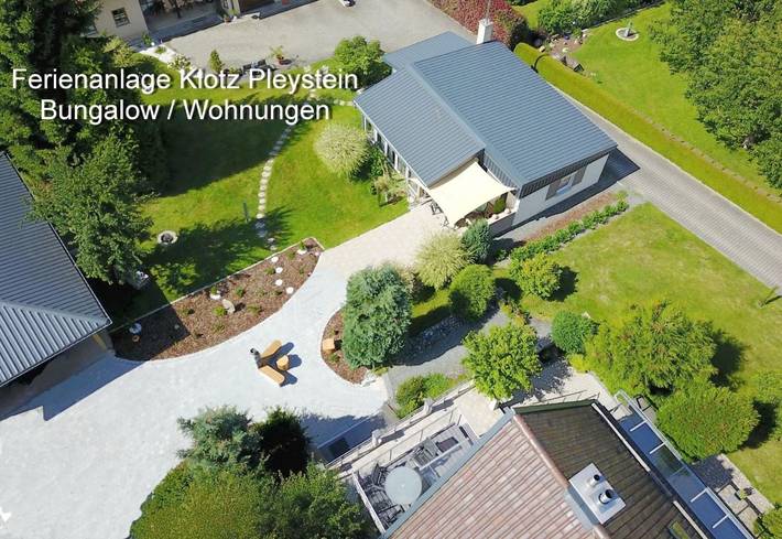 Ferienwohnung für 4 Personen, mit Terrasse und Garten sowie Sauna in Pleystein