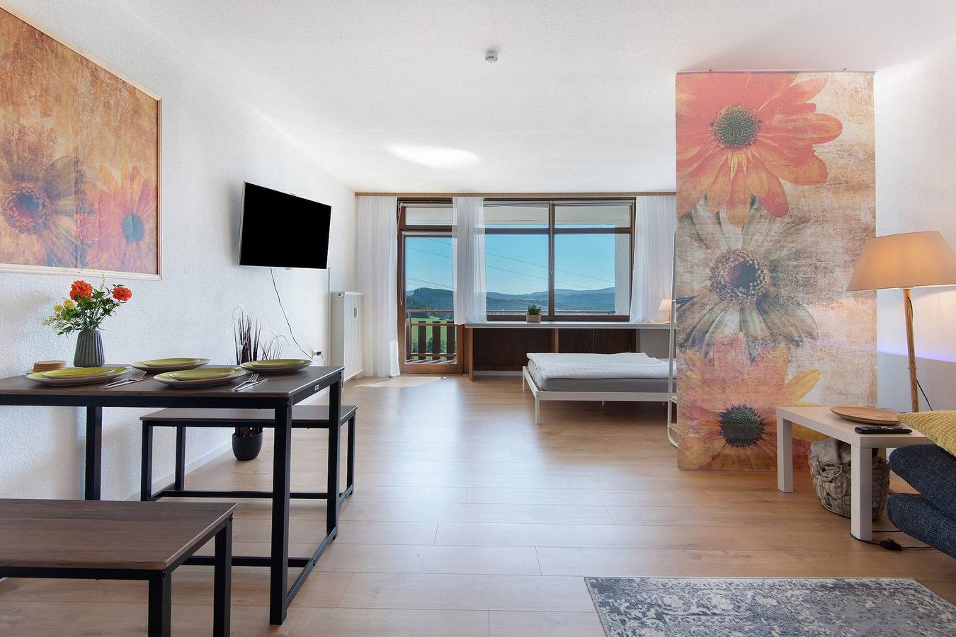 Studio entier, Appartement 'S22' avec vue sur la montagne, balcon et Wi-Fi in Regen (Ostbayern), Bavière Orientale