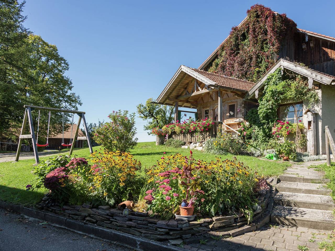 Alpiner Aufenthalt mit Balkon in Steingaden in Steingaden, Bayerische Alpen