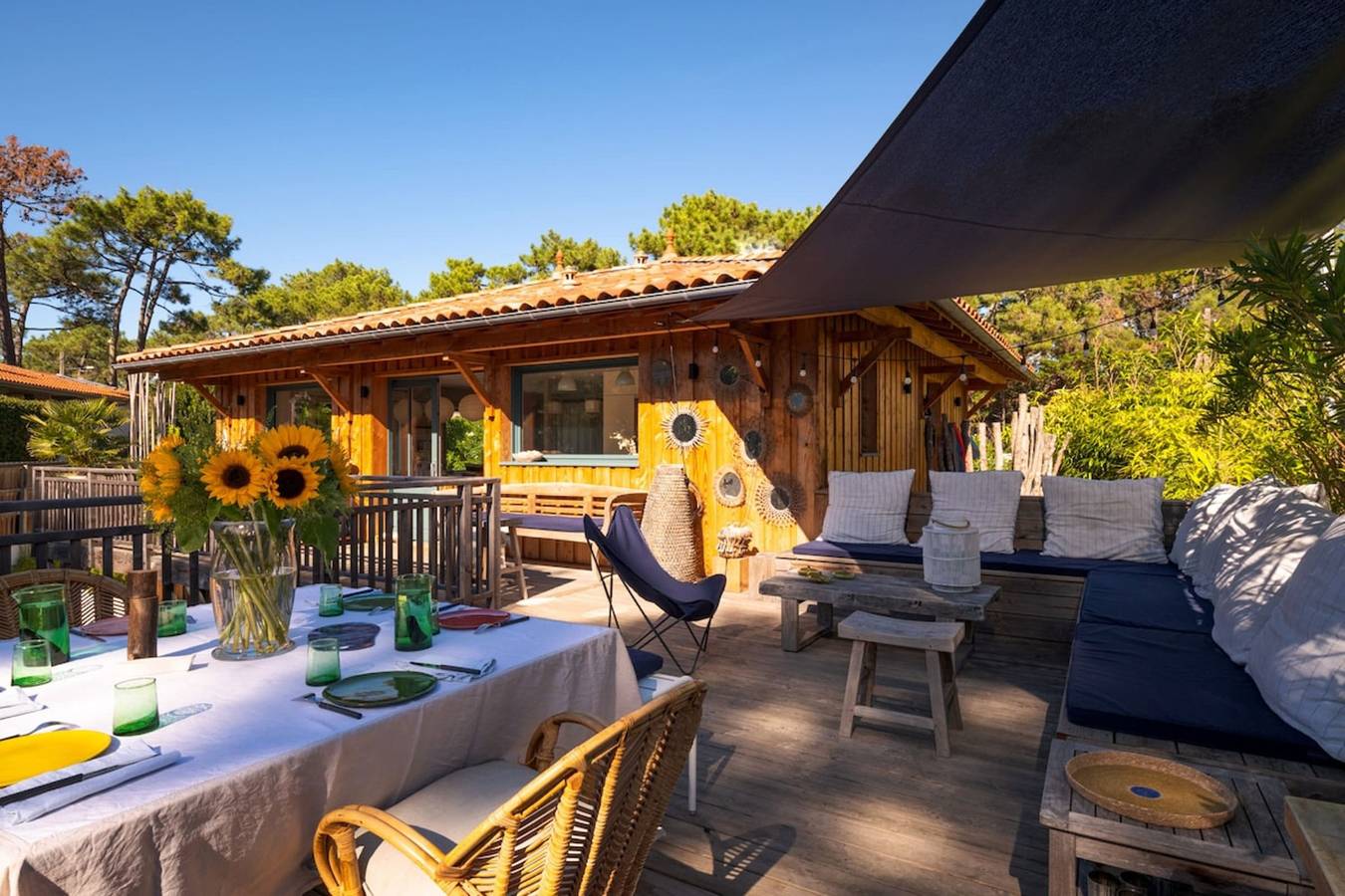 Villa für 10 Personen mit Garten in Lège-Cap-Ferret, Arcachon und Umgebung