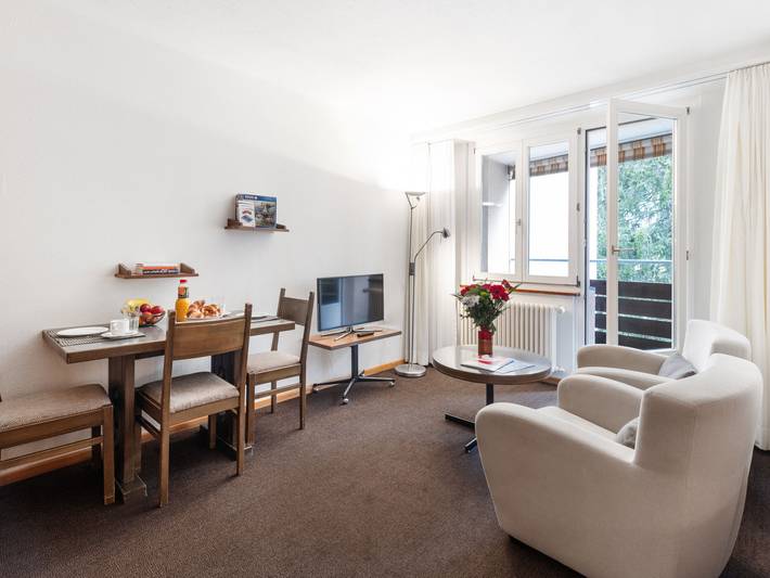 Ferienwohnung für 2 Personen, mit Sauna und Balkon, mit Haustier in Davos - 2