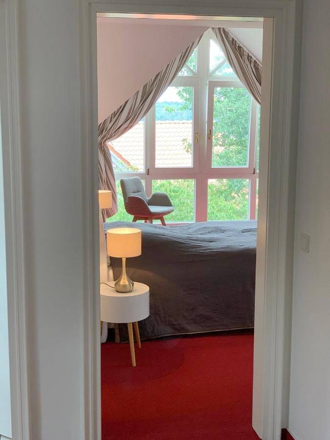 Ferienwohnung für 4 Personen, mit Ausblick und Garten, kinderfreundlich in Hildesheim