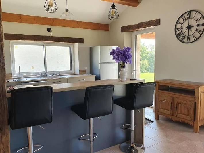 Location de vacances pour 8 personnes, avec Terrasse ainsi que Jardin et Vue à La Ballade de Pern - 3