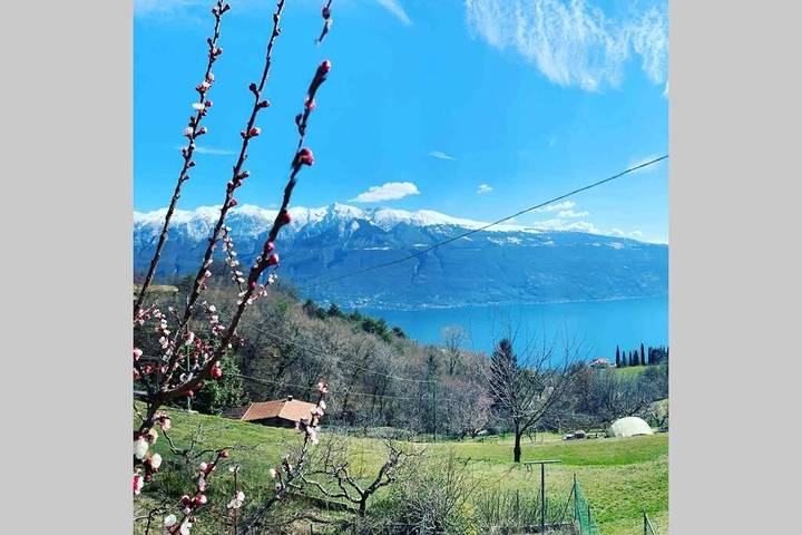 Ferienhaus für 4 Personen, mit Seeblick und Ausblick sowie Garten, mit Haustier in Tignale