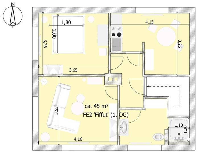 Ferienwohnung in Sylt mit Schwimmbecken in Tinnum, Sylt (Gemeinde)