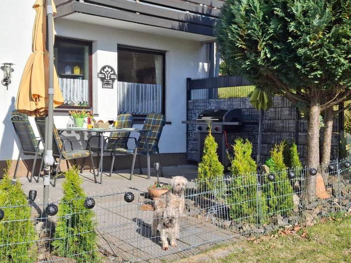Ferienwohnung für 2 Personen, mit Terrasse und Garten sowie Ausblick im Nationalpark Harz