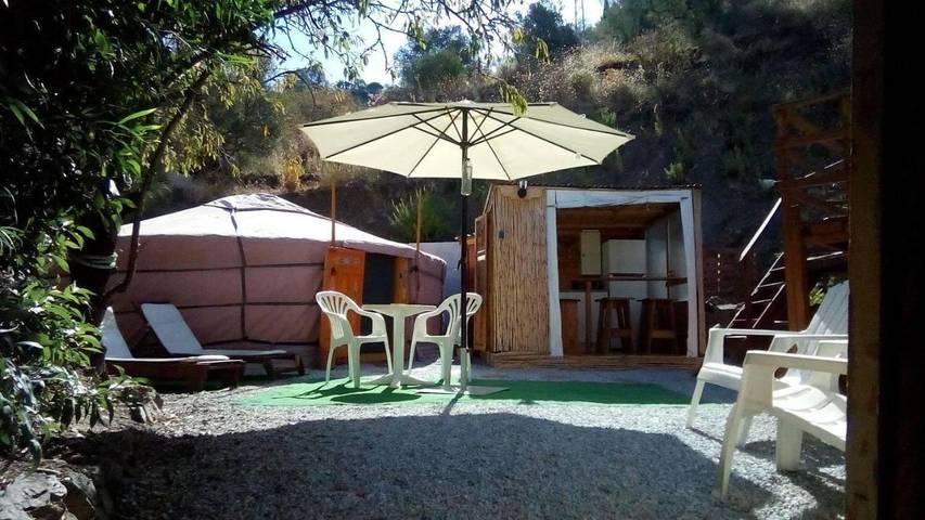 Tente pour 5 personnes, avec vue ainsi que piscine et jardin, animaux acceptés sur la Costa del Sol - 4