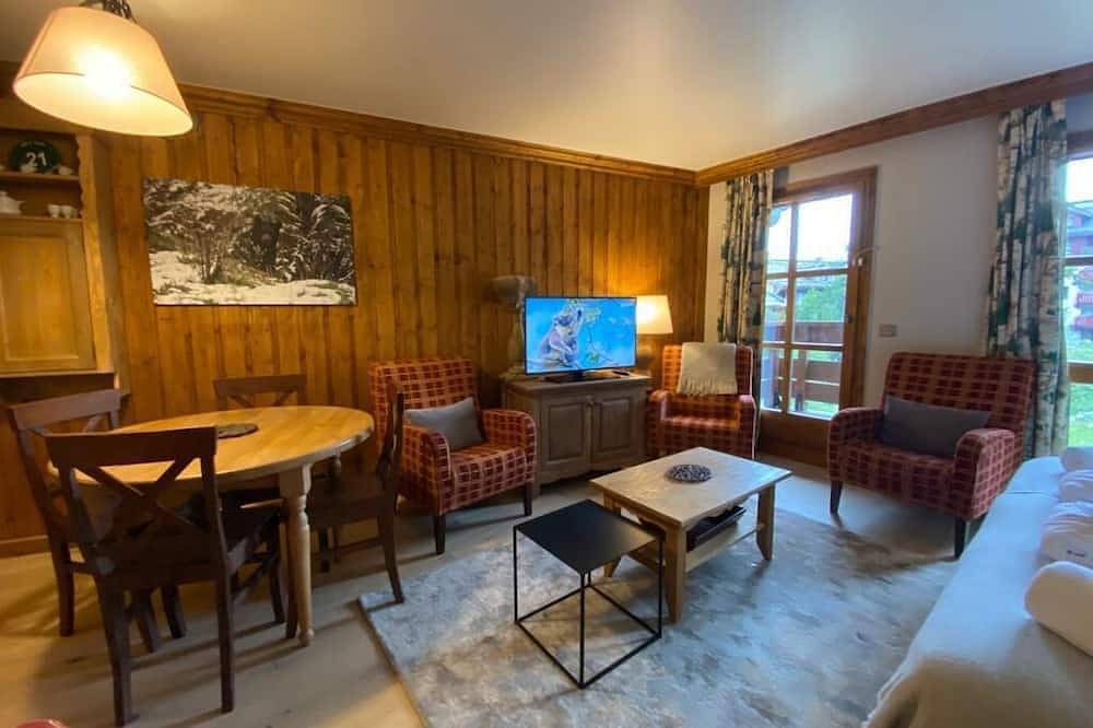 Geheel appartement, Ski-in ski-out spacious studio apartment in Le Refuge du Montagnard, Arc 1950 in Les Arcs, Bourg-Saint-Maurice