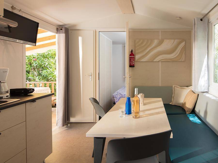 Camping Abri de Camargue - Casa mobile 4 persone - Casa mobile Relax Tv - 2 camere da letto - 4 posti letto in Le Grau-du-Roi, Côte d'Améthyste
