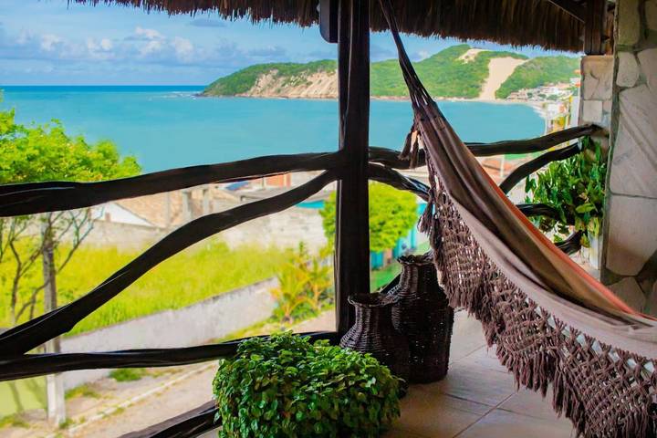 Pousadas para 4 pessoas, com piscina e jardim e ainda vista em Natal