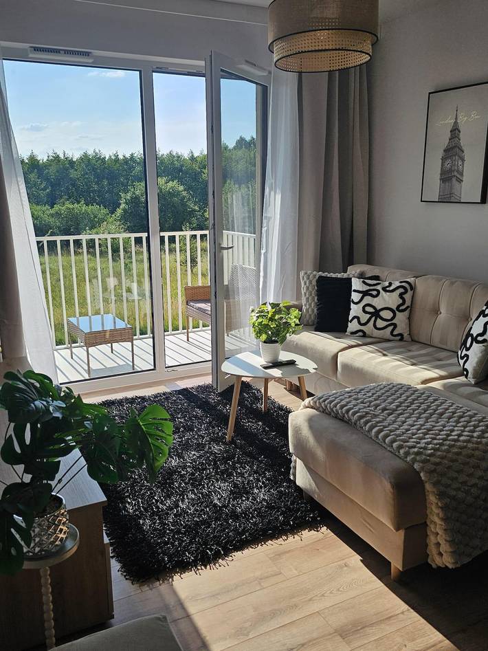 Apartament wakacyjny dla 4 osób, z Balkon w Mazowsze