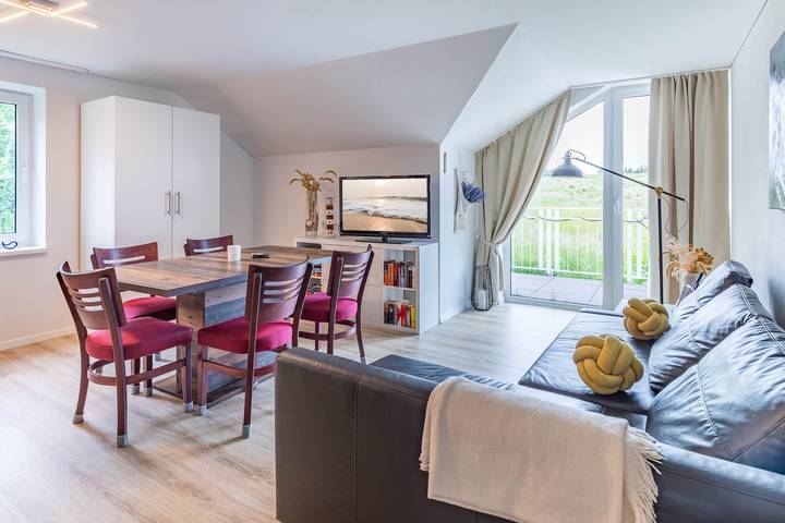 Ferienwohnung für 5 Personen, mit Balkon und Garten