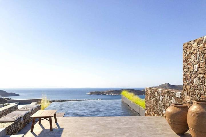 Maison de vacances pour 4 personnes, avec terrasse et jardin dans Antiparos