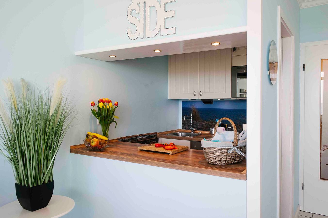 Ganze Wohnung, Ferienwohnung mit Meerblick bis zum Horizont in Staberdorf in Ostfehmarn, Fehmarn