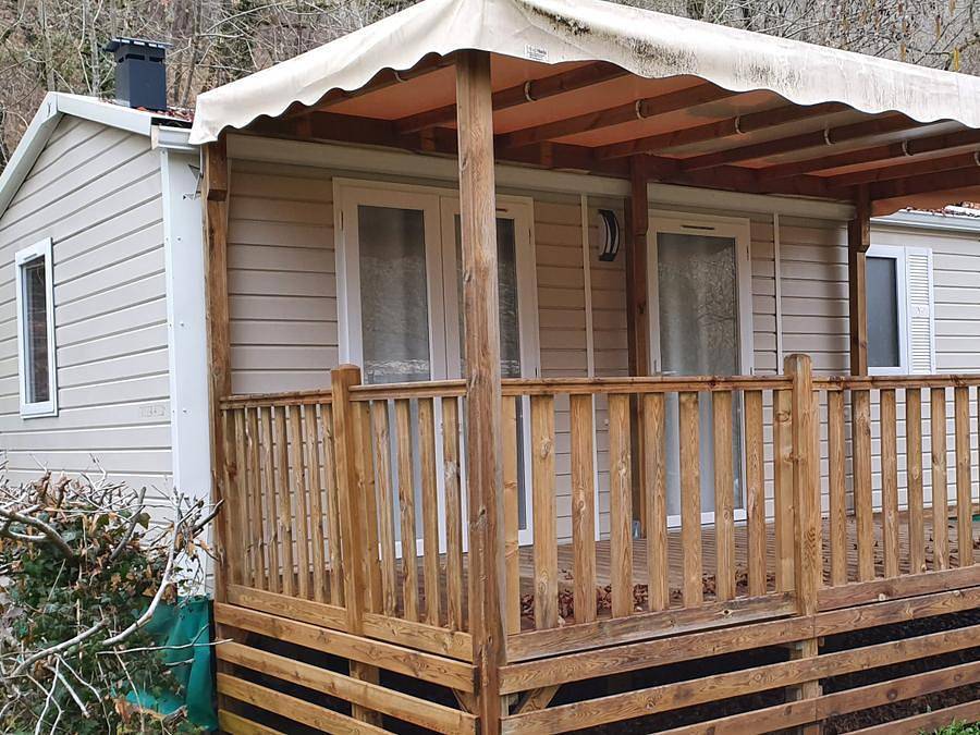 Camping Moulin de David - Mobilheim 4 personen - Evo 24 24m² 2 Schlafzimmer (Samstag bis Samstag) - Neuheit 2020 in Gaugeac, Périgord Pourpre