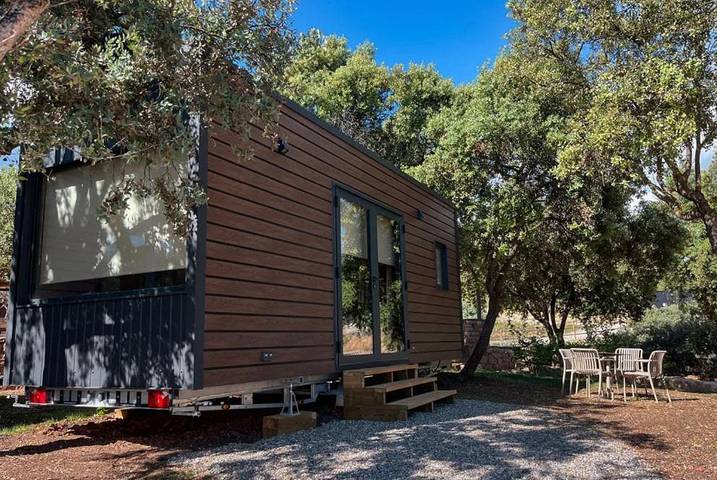 Camping voor 2 personen, with uitzicht and kinderzwembad as well as zwembad and terras, met huisdier in Aragón