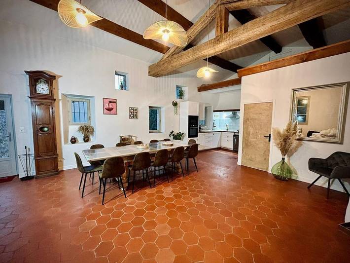 Location de vacances pour 10 personnes, avec jardin ainsi que vue et terrasse à Saint-Bauzille-de-Putois - 3