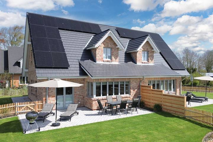 Ferienhaus für 5 Personen, mit Terrasse und Garten sowie Sauna in Niebüll